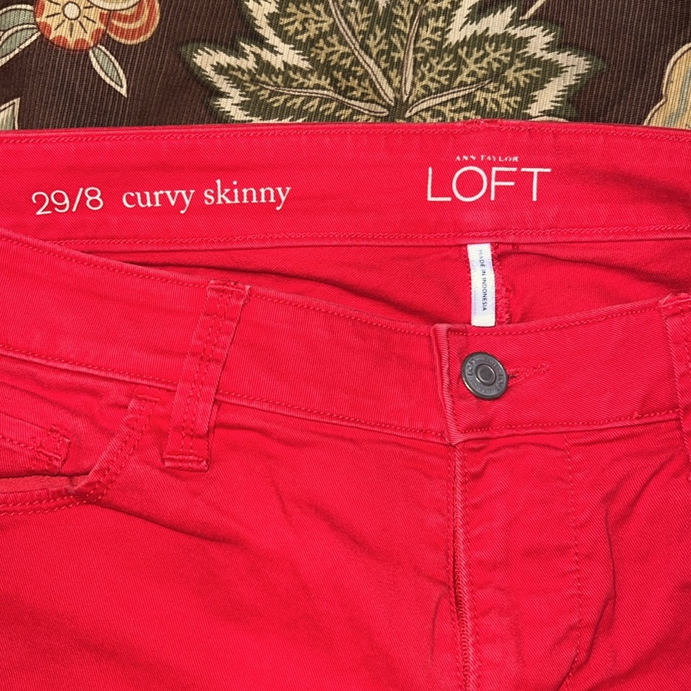 Red Loft pants - Picture 3 of 3